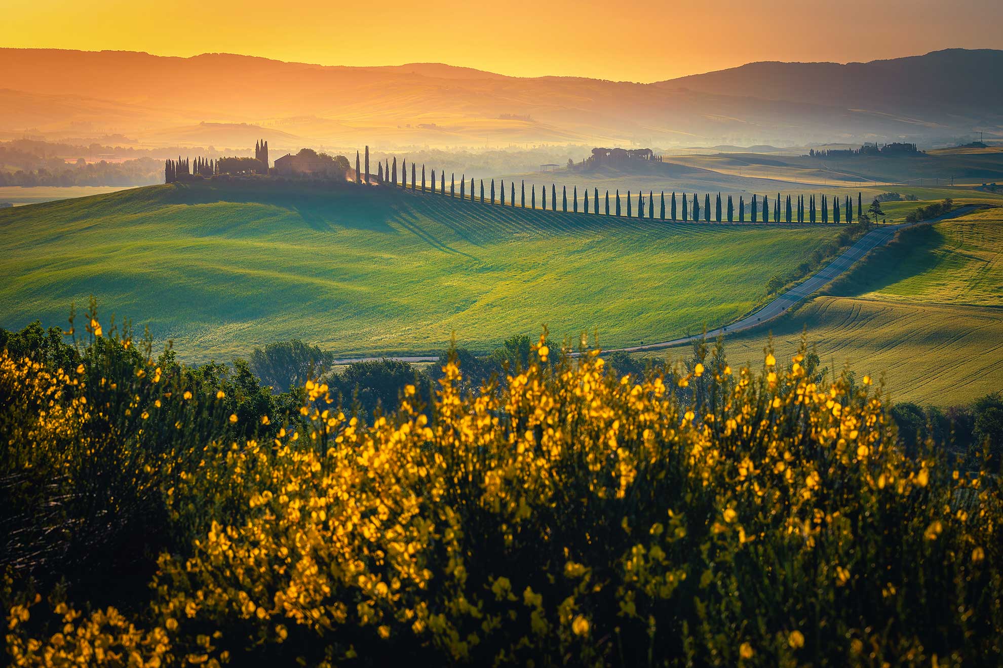 Val d'Orcia, Siena, hills